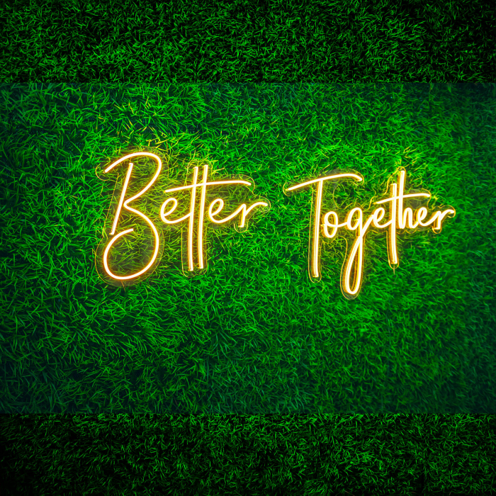 semn din led neon Better Together [7]