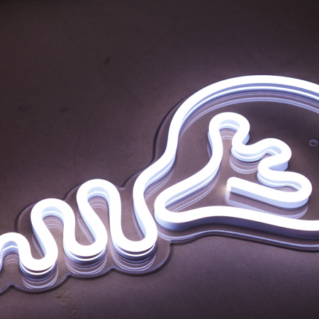 Semn led neon model Filament Bec 76cm x 24cm [2]