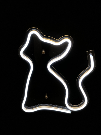 Semn led neon model Pisica 43cm x 34cm [1]