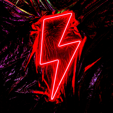 Shop - semn led neon fulger rosu