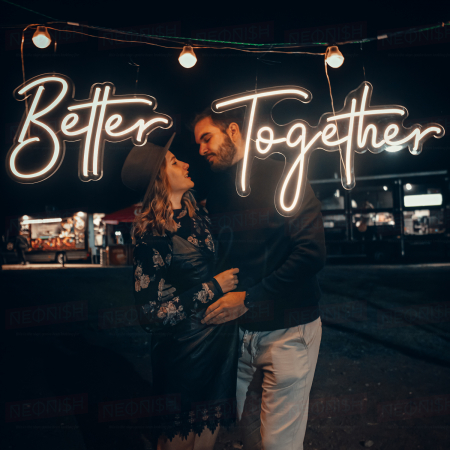 semn din led neon Better Together [3]