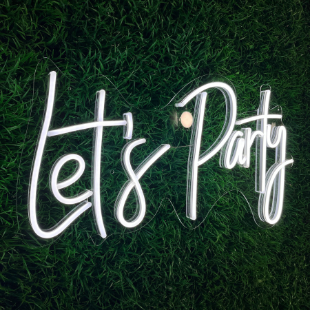 semn din led neon Let's Party [1]
