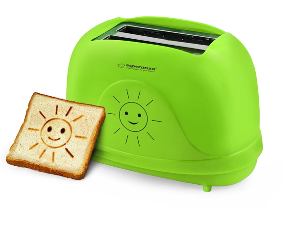 Prajitor de paine toaster cu modele Smiley cu 3 functii de la 1 pana la 7 grade diferite de prajire de la moale pana la crocant oprire automata [4]