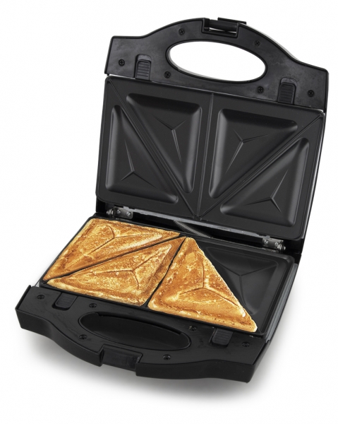 Aparat de sandwich Portadellaa 3in1 cu placi interschimbabile pentru  waffe, grill sau sandwich culoare alba [4]