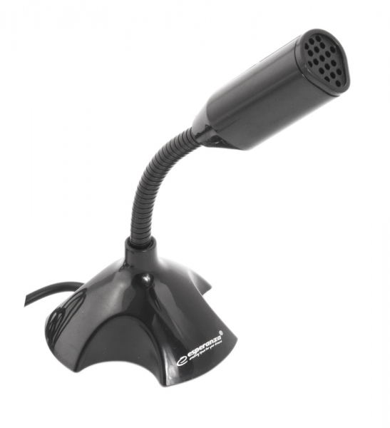 Microfon pentru PC si laptop cu USB, lungime cablu 1m, negru [1]