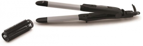 Placa de par si ondulator 2 in 1, ceramica speciala design ergonomic, ideala pentru a indrepta sau ondula parul, incalzire rapida, max. 200 °C Glamour, [3]