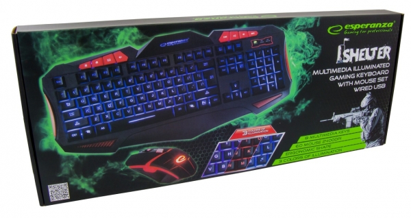 Set  Tastatura si mouse 6D dedicate pentru gaming operatiuni anti-ghosting si pooling rate, iluminare in trei culori, protectie la interferente electromagnetice, inscrisuri rezistente conexiune USB [6]