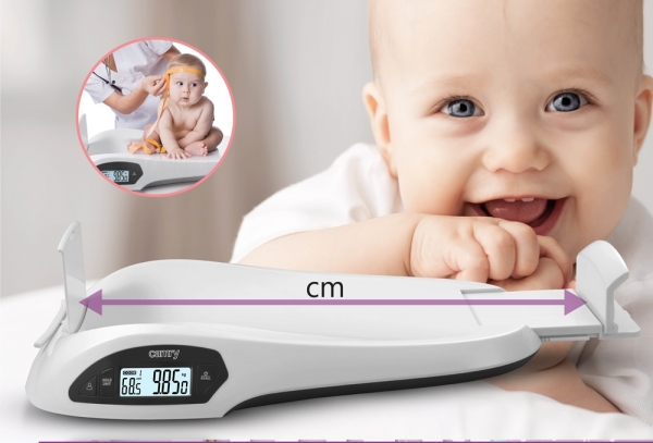Cantar de bebelusi electronic 2 in 1 cantarire si masurare, max 25 kg, oprire automata, indicator suprasarcina, ecran LCD [6]
