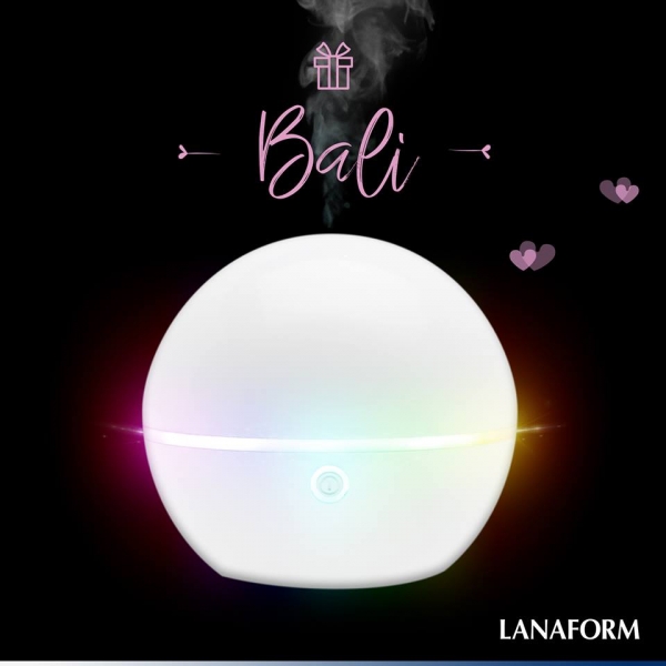 Set Difuzor de  arome, uleiuri esentiale Bali cu iluminare, functionare pana la 7h si ulei de portocale 10ml [4]