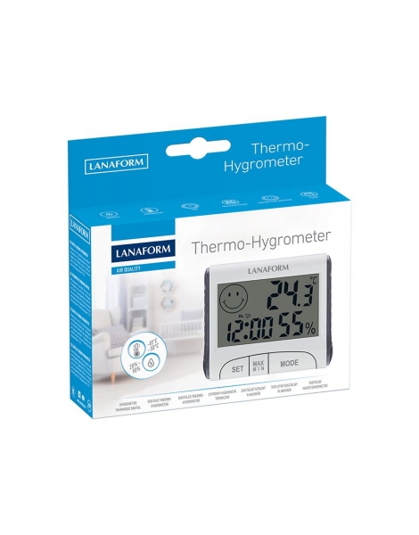 Termohigrometru digital usor de citit, functie de memorie, masoara temperatura si umiditatea [4]