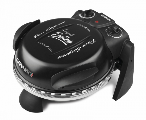 Cuptor pizza Italia G3Ferrari Delizia negru special cu suprafata de coacere din piatra refractara, termoregulator pana la 390° C si timer - Copie [2]