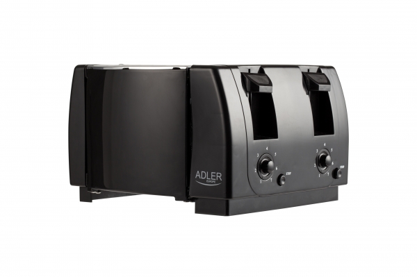 Prajitor de paine 4 felii, 7 grade de prajire 1300W, oprire automata, functie stop, negru [3]