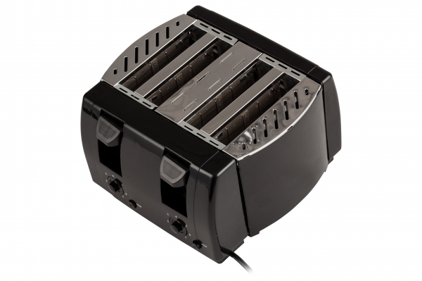 Prajitor de paine 4 felii, 7 grade de prajire 1300W, oprire automata, functie stop, negru [4]