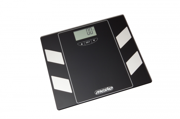 Cantar electronic de persoane, masurare indice grasime, masa musculara, osoasa, ecran LCD, sticla securizata, negru,150 kg max, oprire automata [3]