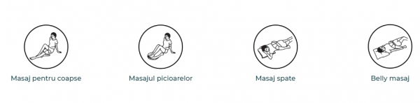 Guler multifunctional masaj Taiko CF-1007, multiple moduri de masaj si intensitati, 40 x 31,5 x 16 cm, bej [5]