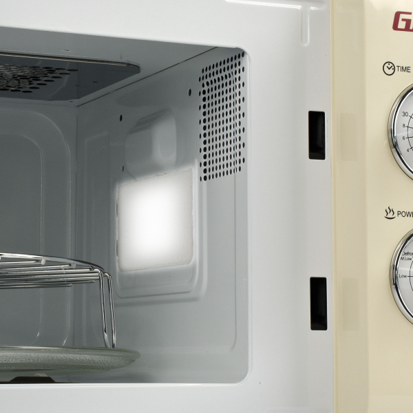 Cuptor cu microunde Girmi retro vintage, 20l, 700W, timer, grill, cream [4]