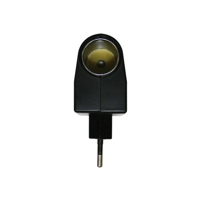 Adaptor priza retea AC 220V la priza mama bricheta auto DC 12V 500mA [6]