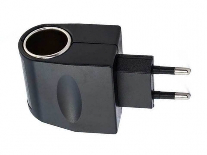 Adaptor priza retea AC 220V la priza mama bricheta auto DC 12V 500mA [5]