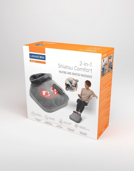 Aparat de masaj 2 in 1 Shiatsu Comfort si incalzire, 4 capete rotative, directie de rotatie dubla, 2 niveluri incalzire si vibratii, functie oprire automata [10]