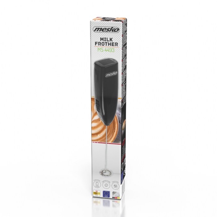 Aparat spumare lapte cu varf spiralat rotativ din inox Mesko 4502 [2]