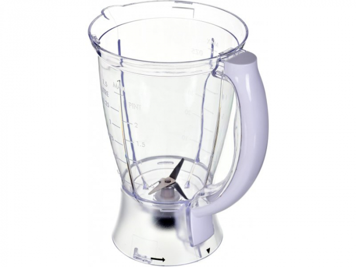 Blender multifunctional 1.5 l, 4 trepte de viteza, functie TURBO cutit dur de inox pentru spargerea cuburilor de gheata culoare gri [2]
