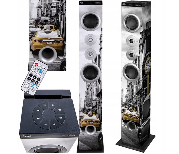 Boxa turn 100cm   Trevi Italia 0XT10451  All in One 3 difuzoare+surround+woofer+bass reflex, Bluetooth, USB, SD, AUX-IN jack 3.5, USB Charge, telecomanda 50W [2]