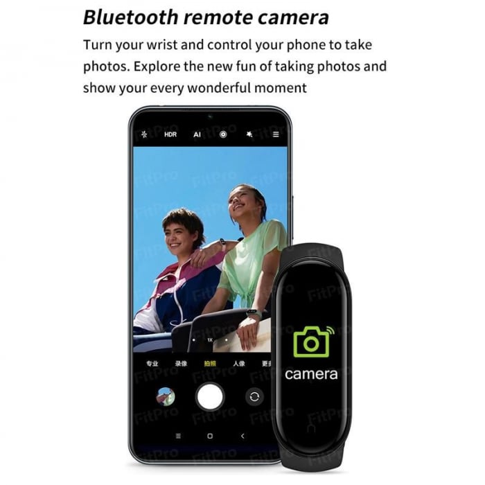 Bratara fitness smartwatch MEM5K Bluetooth, Tensiometru, Pulsoximetru, Ritm Cardiac, Pedometru, Monitorizare Somn, Activitati, Notificari, Negru + bratara de schimb orange [6]