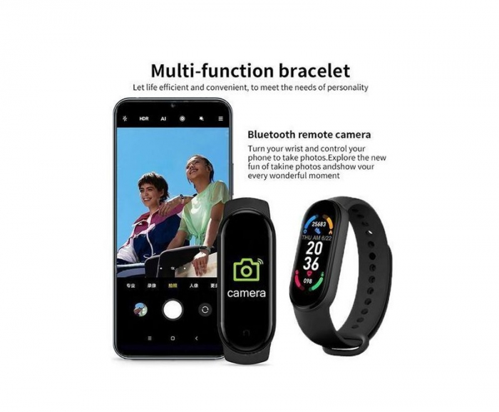 Bratara fitness smartwatch MEM7G Bluetooth, Tensiometru, Pulsoximetru, Ritm Cardiac, Pedometru, Monitorizare Somn, Activitati, Notificari, rezistent umezeala IP67 Verde [3]