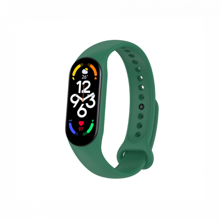 Bratara fitness smartwatch MEM7G Bluetooth, Tensiometru, Pulsoximetru, Ritm Cardiac, Pedometru, Monitorizare Somn, Activitati, Notificari, rezistent umezeala IP67 Verde [8]