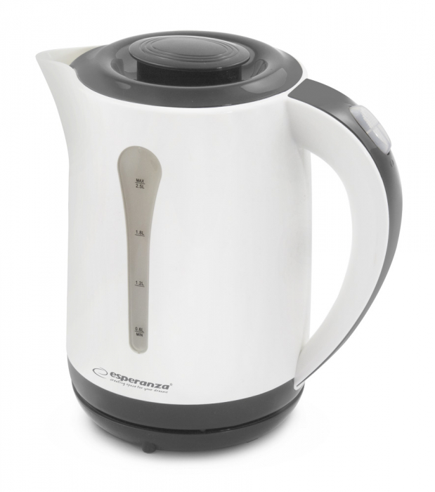 Cana electrica gradata 2.5L Rio Grande, protectie supraincalzire, oprire automata, baza rotativa, alba [2]