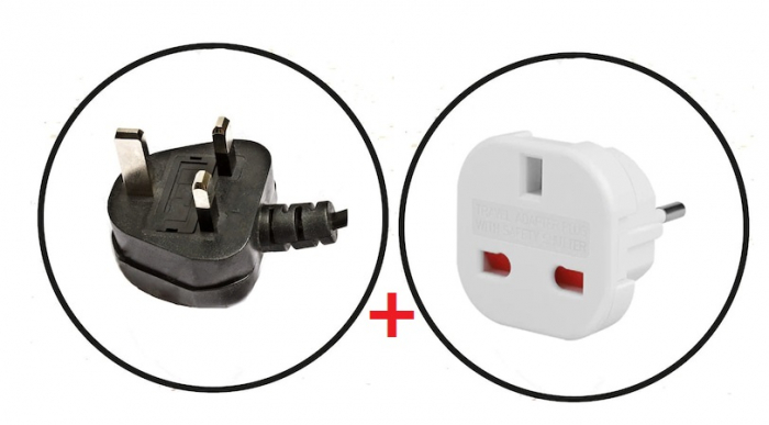Cana electrica pliabila pentru voiaj 0.6L cu stecar UK, 750W Travel AD1370UK   Alba + adaptor priza UK-EU [5]