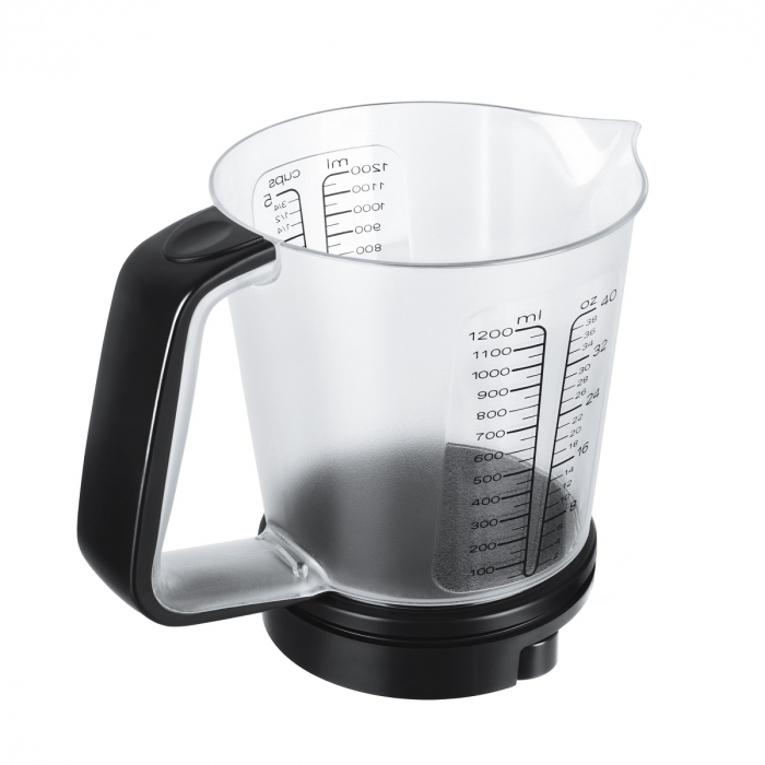Cantar electronic de bucatarie Adler cu cana gradata masurare lichide sau solide pana la 1200 ml si 5kg, precizie 1g, functie tare negru [4]