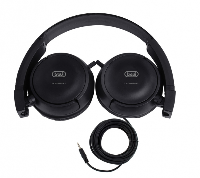 Casti Stereo comfort TV cu fir lung de 5m, izolatie fonica perfecta, control volum pe fir jack 3.5 mm conexiune TV frecventa 20-22000 Hz impedanta 32 Ώ [2]