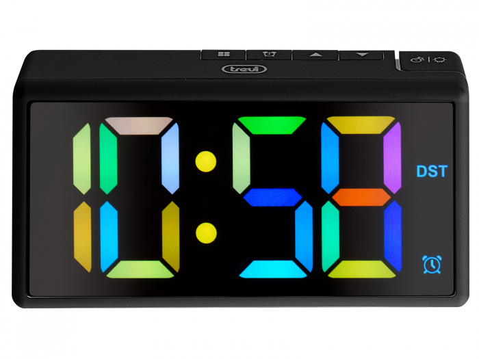 Ceas digital de camera Trevi 0088600 ecran 16 cm cifre de 5 cm afisaj multicolor functie alarma [2]