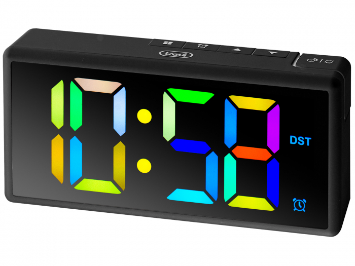 Ceas digital de camera Trevi 0088600 ecran 16 cm cifre de 5 cm afisaj multicolor functie alarma [4]