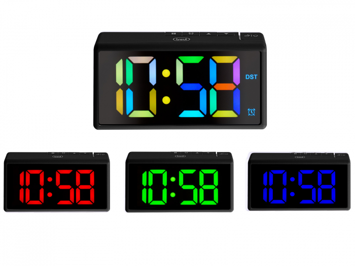 Ceas digital de camera Trevi 0088600 ecran 16 cm cifre de 5 cm afisaj multicolor functie alarma [3]
