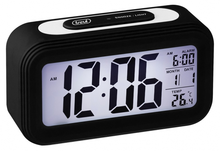 Ceas digital de camera Trevi 0SL306800 ecran 132 mm, cu afisare termometru, data  si functie alarma [3]