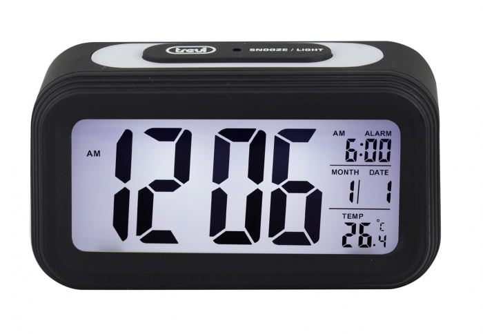 Ceas digital de camera Trevi 0SL306800 ecran 132 mm, cu afisare termometru, data  si functie alarma [2]