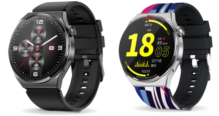 Ceas Smartwatch Trevi Italia carcasa metal IP67 microfon si speaker functie apel, mesaje, monitor sanatate, sport,retele sociale, sistem vocal,Bluetooth,Android,IOS bratara metal de schimb argintiu [2]