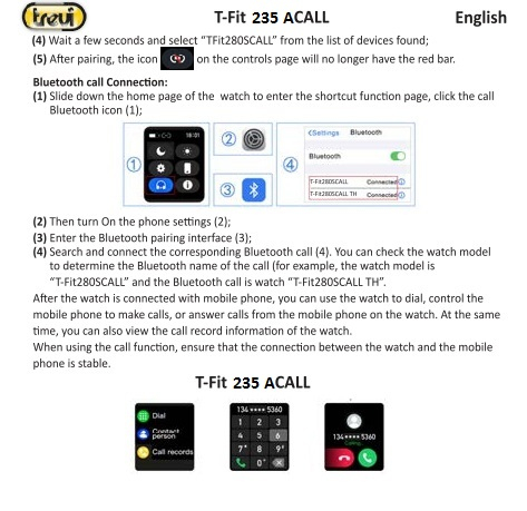 Ceas Smartwatch Trevi Italia rezistent apa IP67 microfon si speaker functie apel, mesaje, monitor sanatate, sport,retele sociale, Bluetooth,Android,IOS [9]