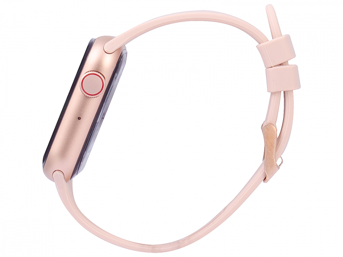 Ceas Smartwatch carcasa metal Trevi Italia TF20008 IP67 microfon si speaker functie apel, mesaje, monitor sanatate, sport,retele sociale, sistem vocal,Bluetooth,Android,IOS Roz [11]