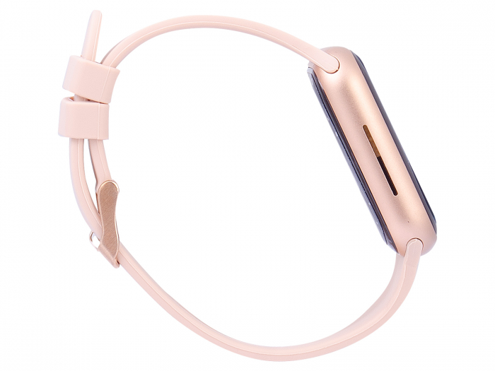 Ceas Smartwatch carcasa metal Trevi Italia TF20008 IP67 microfon si speaker functie apel, mesaje, monitor sanatate, sport,retele sociale, sistem vocal,Bluetooth,Android,IOS Roz [10]