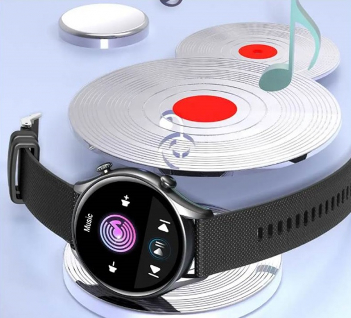 Ceas Smartwatch Trevi Italia TF280S00 carcasa metalica IP67 microfon si speaker functie apel, mesaje, monitorizare sanatate, sport,retele sociale, sistem vocal,Bluetooth, Android,IOS gri platinat [3]