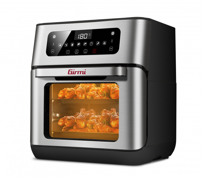Cuptor cu aer cald multifunctional Girmi Genio FG96 cu 9 programe, ecran digital, 11L, accesorii, timer si reglare temperatura [6]