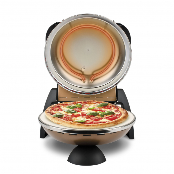 Cuptor pizza G3Ferrari Delizia aramiu special cu suprafata de coacere din piatra refractara, termoregulator pana la 400° C si timer cu atentionare sonora [2]