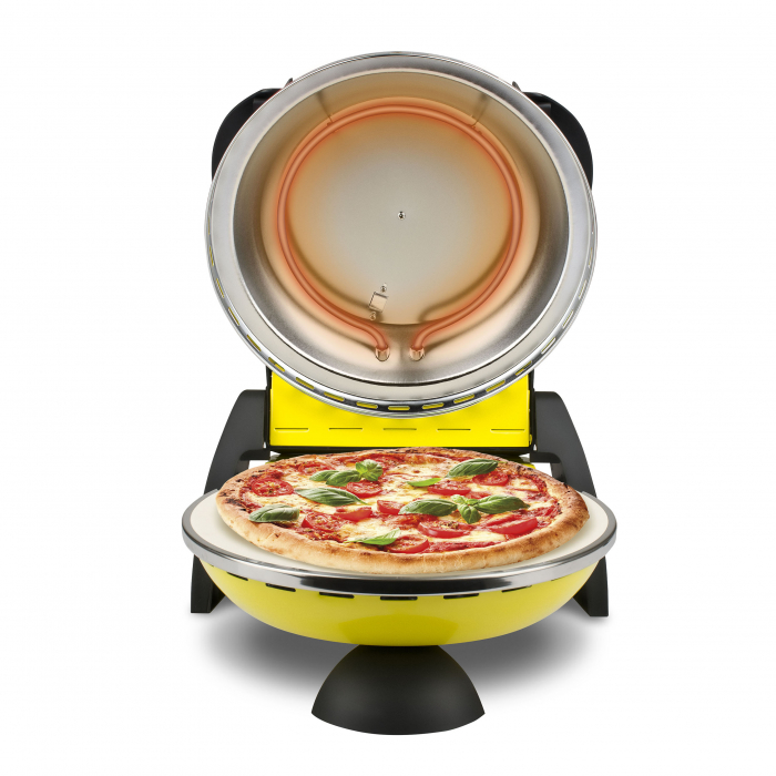 Cuptor pizza G3Ferrari Delizia Galben special cu suprafata de coacere din piatra refractara, pana la 390° C si timer cu atentionare sonora [2]