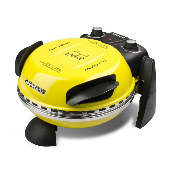 Cuptor pizza G3Ferrari Delizia Galben special cu suprafata de coacere din piatra refractara, pana la 390° C si timer cu atentionare sonora [4]
