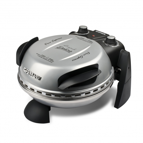 Cuptor pizza G3Ferrari Italia Delizia Silver special cu suprafata de coacere din piatra refractara, termoregulator pana la 400° C si timer [5]