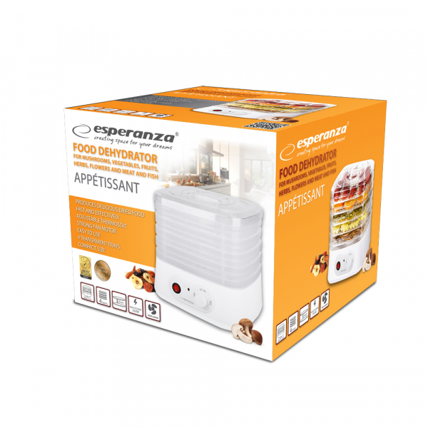 Deshidrator fructe si legume, plante, flori, 4 tavi, design modern 250W [3]