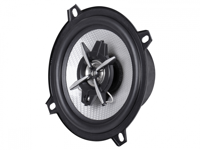 Difuzoare auto 2 x 100W 2 cai super TBass  Trevi 8160 Ø 130 mm sensibilitate 83dB Woofer polipropilena surround din carbon frecventa 80Hz-25KHz [4]